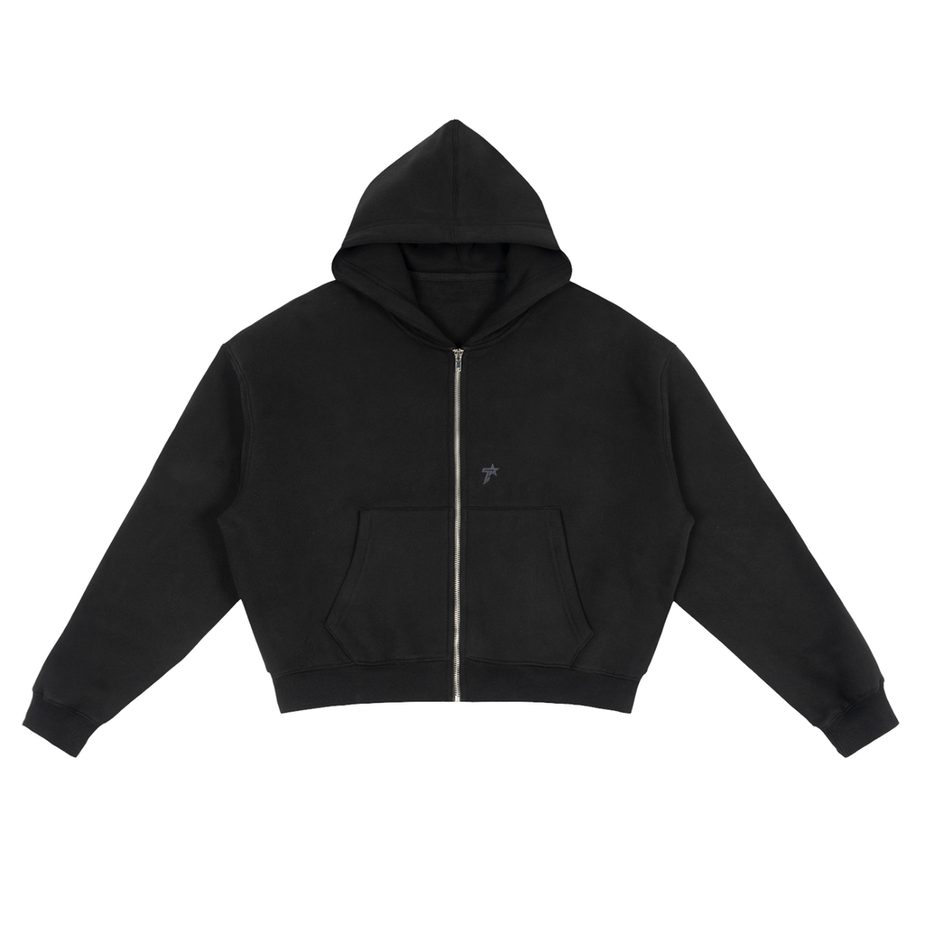 7$tar Zip-Up Boxy Hoodie