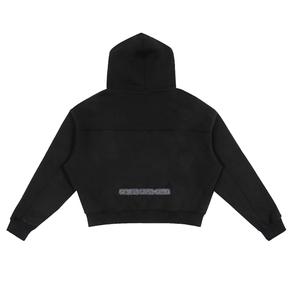 7$tar Zip-Up Boxy Hoodie